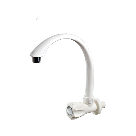 China Made PVC Plastic Basin Faucet Tap Water Elbow Faucet with Individual Package