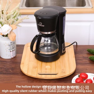 เครื่องปั่นไฮเออร์พร้อมเครื่องชงกาแฟบนถาดไม้ไผ่ เครื่องใช้ในครัวอเนกประสงค์ - Product Image 4