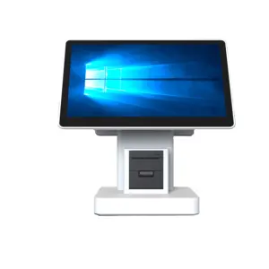 2024 The latest White Dual Touch Screen Smart POS System With 58mm Thermal Printer For Market/Bar