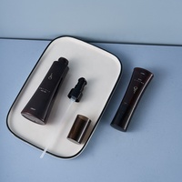 Forme Unique bouteille de pompe de pulvérisation de Lotion PETG en plastique de haute qualité avec capuchon incliné emballage cosmétique mince