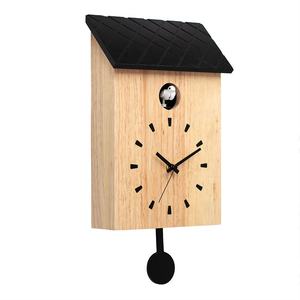 カッコウ時計振り子付きインフィニティタイムブラックウォールアートモダンデザイン - Product Image 2