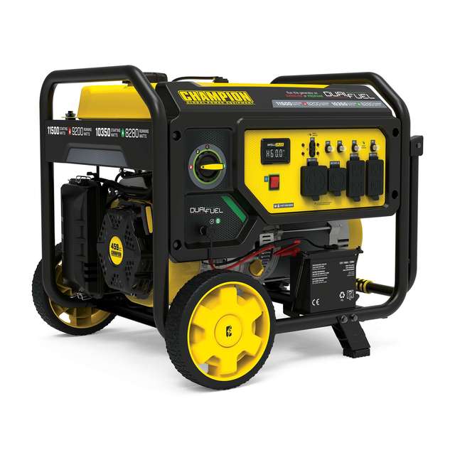 Champion 8000 Watt Dual Fuel Portable Generator 220 Output 120V to 240V 50hz 60hz