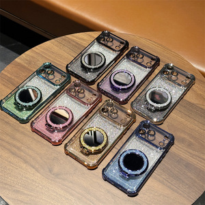 <span class=keywords><strong>Precio</strong></span> más bajo Glitter Mirror Case Magnetic para <span class=keywords><strong>iPhone</strong></span> 17 Air 17 16 15 14 Pro Max Bling Contraportada a prueba de golpes con soporte - Product Image 3