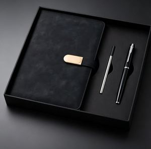 Coffret Cadeau Promotionnel : Carnet A5 en Similicuir avec Logo Personnalisé et Stylo – Journal en Cuir et Stylo pour Cadeaux d'Affaires - Product Image 4