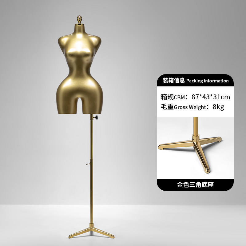 Or mat doré, base triangulaire