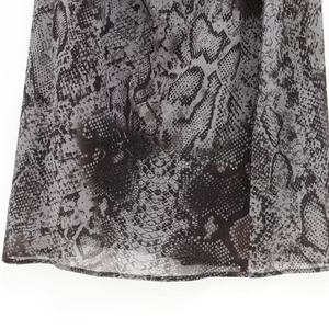 Robe longue décontractée tendance pour femme, imprimé animal noir, bretelles spaghetti, taille XS, respirante, doublure vintage, service OEM - Product Image 4