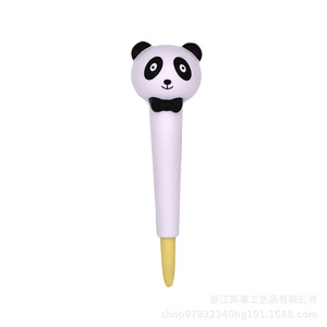 Panda Shape PU Foam Pen Topper Slow <b>Rebound</b> Writing Aid Grip Gift - Product Image 3