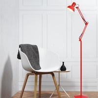 Lampe de table LED américaine en métal avec pince, protection oculaire, pour chevet, bureau, étude, étudiant, à brancher, bras long
