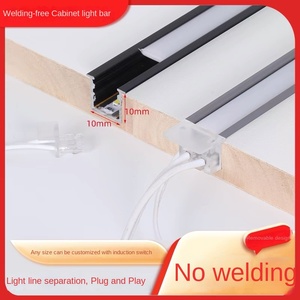 Embedded Strip Light for <b>Wardrobe</b> Wine Cabinet & <b>Shoe</b> Cabinet-Inductive Solderless Dimmable 6000 Series Aluminum 6000K Daylight - Product Image 3
