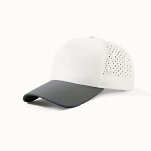 Casquette de sport noire personnalisée à 5 panneaux avec visière, coupe classique, haut de gamme, en mousse et maille, style trucker - Product Image 4