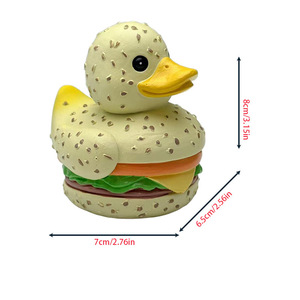 Nuova Creativa Statuetta <span class=keywords><strong>in</strong></span> Resina Anime Fatata Religiosa a Forma di Hamburger e Anatra, Decorazione per la Casa, Regali di Natale, Ornamenti per Barbecue, Artigianato - Product Image 5