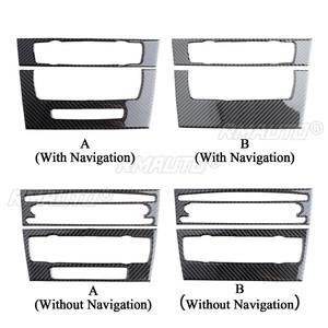 For BMW 3 Series E90/92/93 Air Conditioning <b>CD</b> Panel Decoration <b>Frame</b> Carbon Fiber Sticker Car Navigation <b>Frame</b> Car Sticker - Product Image 1