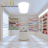 LED-Beleuchtete Beauty-Einzelhandels-Vitrine Maßgefertigtes Kosmetikgeschäft Inneneinrichtung Make-up-Laden Möbel
