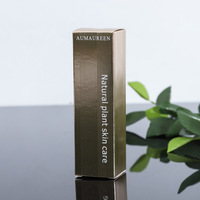 Boîte pliante en carton recyclable avec impression à l'encre blanche personnalisée, impression UV et logo artistique pour l'emballage de produits de beauté et de manucure