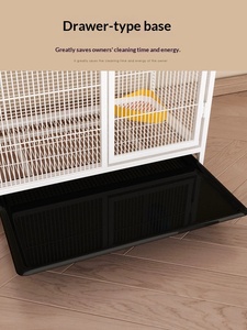 Grande <span class=keywords><strong>cage</strong></span> rectangulaire à trois étages en acier au carbone et en fer pour animaux de compagnie (écureuils, visons, hamsters, chinchillas) - Product Image 4