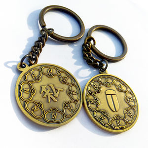 Llaveros Metálicos Personalizados con Diseño de Marca de Videojuegos, en Bronce Antiguo, Colección Creativa, Llavero de Aleación de Zinc a la Moda - Product Image 5
