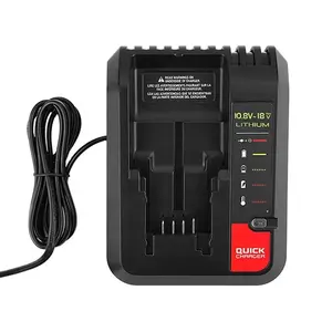 18V Replacement Lithium Battery Charger for Black&Decker PORTER CABLE Stanley Lithium Battery Charger 2A 10.8-20V 100-240V
