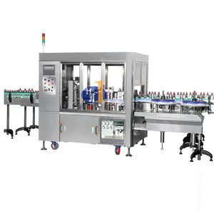 Fully Automatic Roll-feed OPP Bopp Film Hot Melt Glue Labeling Machine for PET Juice Bottle Sticker