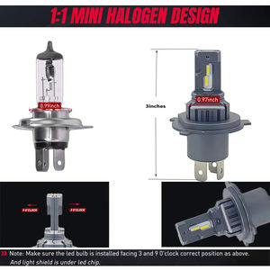 Gran oferta, faro LED <span class=keywords><strong>H4</strong></span> de 20W para bombilla de Faro de coche, Canbus superbrillante, sin errores, haz Alto y Bajo para Kia Picanto 2013 - Product Image 6