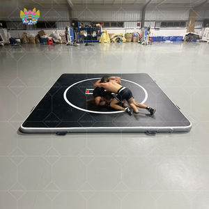 Colchoneta de Lucha Inflable de Gimnasia de PVC Prémium DWF de 3m X 3m y 20cm Pista de Aire para Jiu Jitsu BJJ MMA Judo Fitness y Volteretas de Gimnasio - Product Image 5