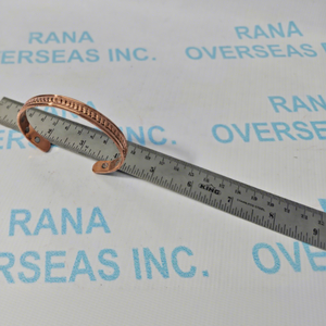 Brazalete Terapéutico de Cobre Puro Moderno de Primera Calidad, Brazalete Magnético Ajustable Ecológico para Aliviar el Dolor de Artritis en las Articulaciones - Product Image 1