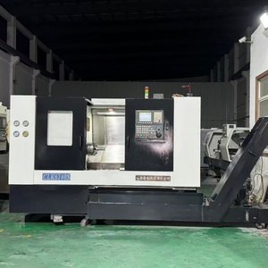 เครื่องกลึงโลหะ CNC มือสอง CLK6140S 560มม.*420มม. เครื่องกลึงแบบขนาน อุปกรณ์เครื่องกลึง - Product Image 1