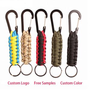 Mosquetón de Paracord con Clip de Aleación de Aluminio, Anillo en D, Colgador para Lanyard, Gancho para Cochecito, para Llaveros y Mochilas, Regalo Promocional - Product Image 2