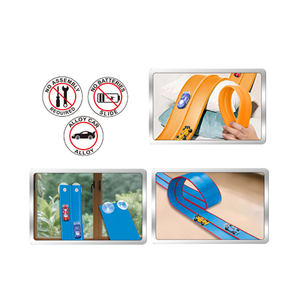 Nuevo producto, Riel de plástico de pista Flexible de 4,5 metros con 2 coches de aleación, múltiples ocasiones para jugar, el mejor regalo para niños - Product Image 3