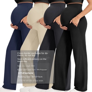 <span class=keywords><strong>Pantaloni</strong></span> Lunghi Casual da Gravidanza 3040 a Vita Alta con Supporto per la Pancia, Eco-Friendly, per Yoga e <span class=keywords><strong>Maternità</strong></span> - Product Image 2