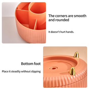 Greenside <span class=keywords><strong>360</strong></span> độ xoay trang điểm bàn chải tổ chức hiện đại ABS lưu trữ hiển thị trường hợp không gian bảo vệ văn phòng tổ chức - Product Image 3