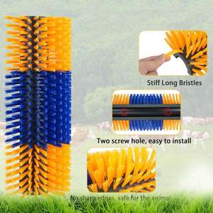 Fourniture d'usine HOT SELL Brosse à vache anti-démangeaisons demi-ronde pour massage du bétail à cheval - Product Image 3