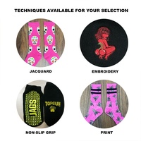 Chaussettes de sport pour hommes en coton jacquard tricoté personnalisées de haute qualité, à séchage rapide, durables, pour l'automne