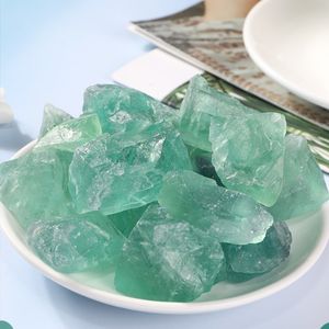 Grüner Fluorit Loser Naturkristall Heilsteine Räucherstein Mineralischer Kristall - Product Image 2