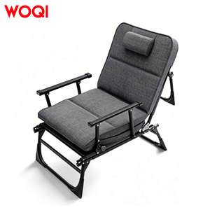 Lettino da campeggio WOQI, sedia da campeggio <span class=keywords><strong>pieghevole</strong></span> 2 in 1 <span class=keywords><strong>con</strong></span> funzione di sostegno per adulti, <span class=keywords><strong>letto</strong></span> <span class=keywords><strong>pieghevole</strong></span> portatile da viaggio - Product Image 3
