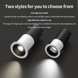 Éclairage commercial moderne, projecteur LED en aluminium 3W-15W, haute luminosité, anti-éblouissement, bouton rotatif, IP33, 35mm-60mm, pour chambre à coucher, hôtel - Product Image 2