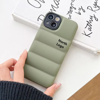 Custom OEM 3D Jacket TPU Soft Puffer Funda para teléfono móvil para IPhone17 16 15 14 Plus Pro Max Bulk Fashion Custom Back Cover OPP Bag