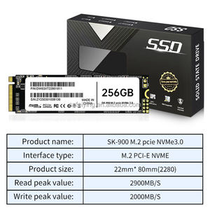 SSD NVMe <span class=keywords><strong>M</strong></span>.<span class=keywords><strong>2</strong></span> PCIe 256GB Nuovo di Fabbrica, Alte Prestazioni 3.0 NVMe 2280 per Computer Desktop e Notebook, SSD Economico - Product Image 2