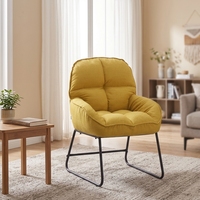 Sillón Individual Moderno y Minimalista para Sala de Estar, Cómodo, Suave y Multifuncional, para Uso en Villas y Hospitales