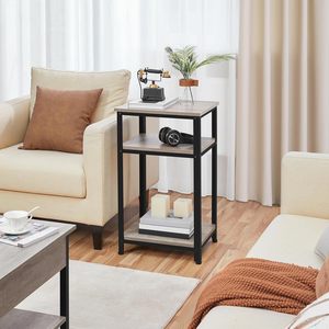 Cross-border floor-standing living room sofa side <b>table</b>, creative bedside <b>table</b>, multi-functional height-<b>adjustable</b> storage - Product Image 1