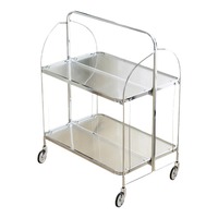 Table d'appoint moderne pliable en métal Changhong, style Moyen Âge, très populaire sur internet, luxe léger, transparente et mobile pour salon