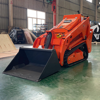DRT-V1000 Compacte Mini Skid Steer Loader voor onderhoud van fruitteeltbedrijven, kleine graafwerken en afvalverwerking bij de bouw