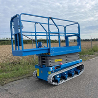 Plateforme élévatrice à ciseaux électrique autopropulsée 6-14m pour travaux en hauteur, idéale pour la construction et l'entrepôt