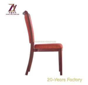 Japan Luxury 5 Stars Hotel Stacking Banquet Dining <b>Chair</b> Wood Grain Metal <b>Chair</b> - Product Image 4