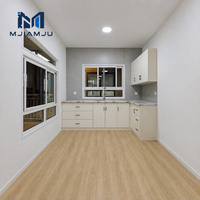 Maison conteneur de luxe extensible de 20 pieds, préfabriquée, modulaire, en acier, avec panneaux sandwich, portable