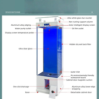 Aquarium vertical rectangulaire avec filtration pour la décoration du salon, aquarium pour poissons, aménagement paysager domestique