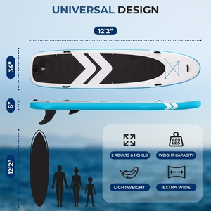 Planche à pagaie <span class=keywords><strong>gonflable</strong></span>-Planche à pagaie familiale XL avec siège pour 2 adultes 1 enfant avec coussin de pont en EVA antidérapant - Product Image 4