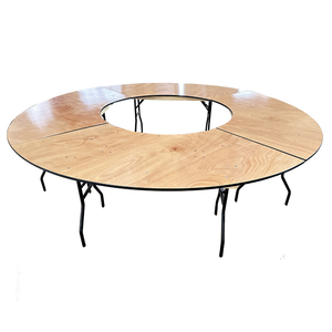 Mesa <span class=keywords><strong>de</strong></span> Picnic Plegable <span class=keywords><strong>de</strong></span> Madera Q-93 <span class=keywords><strong>con</strong></span> <span class=keywords><strong>Forma</strong></span> <span class=keywords><strong>de</strong></span> <span class=keywords><strong>Serpiente</strong></span>, Diseño Contemporáneo para Banquetes y Bodas - Product Image 5