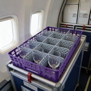 Bandeja de Inserción de PP Duradero de 32 Dientes para Aviación, Componente de Aviación de Plástico Gris con Diseño Apilable Seguro para Almacenamiento de Aeronaves - Product Image 3