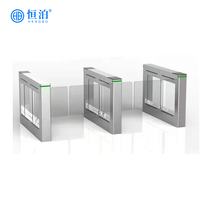 Système de contrôle d'accès par reconnaissance faciale HengBo RFID/code QR, barrière à clapet, tourniquet bidirectionnel ESD, acier inoxydable 304, protection IP68