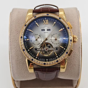 Men's Luxury <strong>Automatic</strong> Mechanical Watch Multi-Function Aut Date Day Diamond Bezel Dial Stainless Steel Man <strong>Wristwatch</strong> - Product Image 1